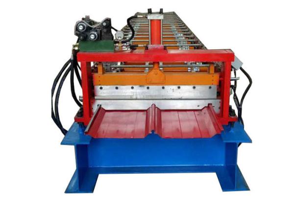Quality Self Locked Strip Standing Seam Machine , Roof Panel Roll Forming Machine 20 Rows Roller for sale