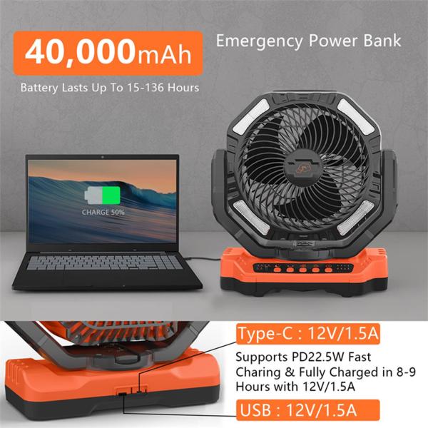 Quality Socool Fan 4kg Multifunctional Portable Fan Power Supply Rechargeable Battery Less Than 50 DB Noise Level for sale