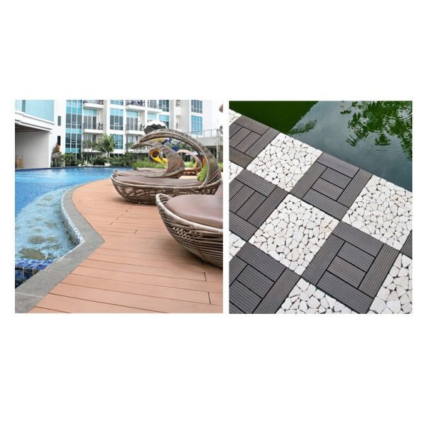 Durable Pest Resistant 3d Wall Cladding Panels Outdoor Composite Wood Flooring 146 X 20mm