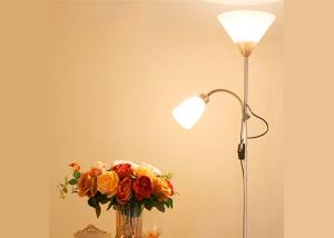 Night LED Adjustable Floor Lamp With Dimmer , Led Reading Lamp Floor Standing