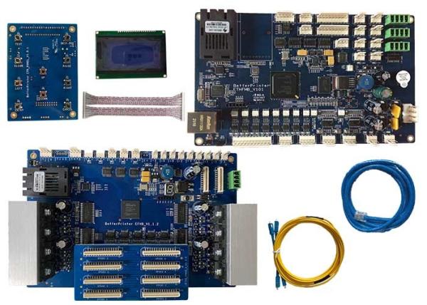 Quality Gigabit network XP600 four head Better Printer inkjet print board ,photo printer control system for sale