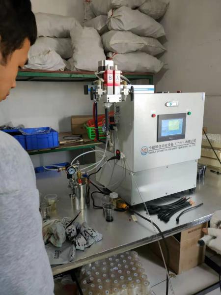 Small Desktop AB Glue Dispensing Machine with Metering Pump and Video Outgoing-Inspection