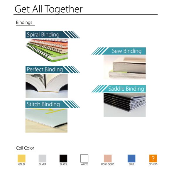 Offset Printing Hardcover Notebook Printing Personal Diary Spiral Notebook Journal