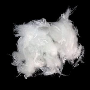 China Anti Distortion Recycled Polyester Staple Fiber White Color For Non Woven wholesale