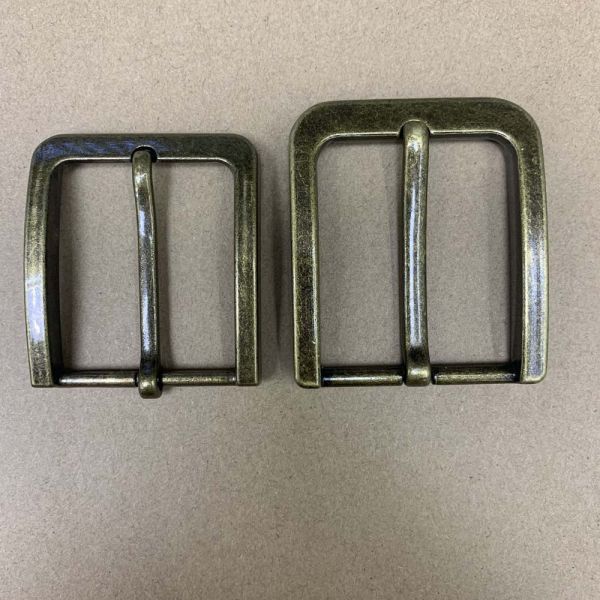 Single Pin Belt Buckle Hardware Brass Black 30mm 38mm 40mm