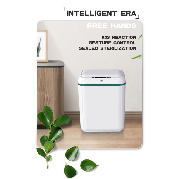 10L Capacity Intelligent Trash Bin Automatic Sensing Rechargeable Battery