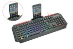 Customizable Portable Rainbow Backlit Gaming Keyboard With 104 Keys And 10