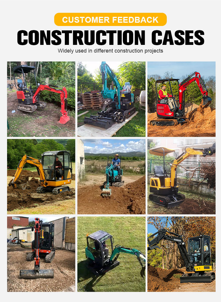 Lightweight Mini Crawler Excavator Max. Vertical Digging Depth 1655mm