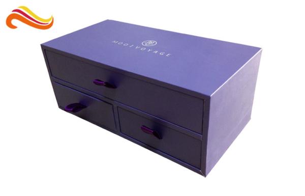 Quality Purple Display Luxury Gift Boxes Custom with Oval / Square / Circular for sale