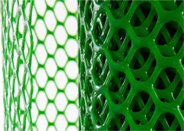 Quality Hexagonal Hole Plastic Mesh Netting Green Color UV Resistance For Poultry Farming for sale