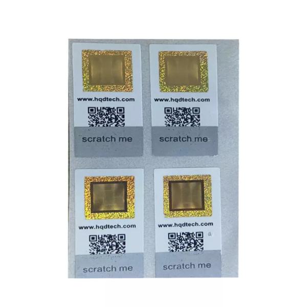 Quality Practicality Self Adhesive Security Labels Barcode Hologram Sticker Security for sale