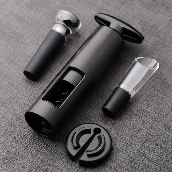 Quality 1 Year Warranty Adult Wine Bottle Opener Durable And Easy To Use Kit With Pourer And Stopper for sale