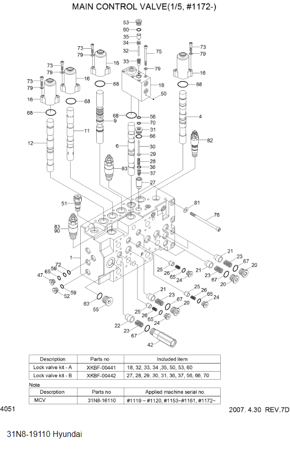 31N8-19110 Applicable To Hyundai R215-7 Yellow Hydraulic Control Valve Assembly Excavator Repair Parts