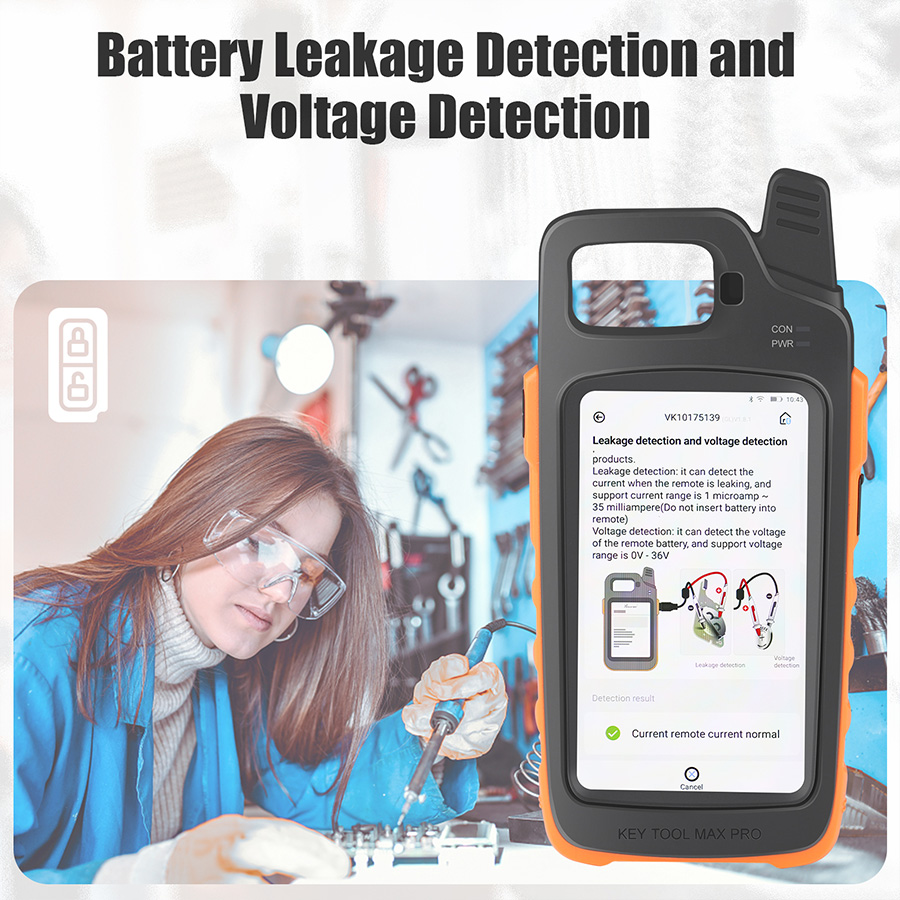 xhorse key tool max pro battery test