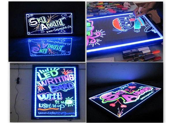 Quality Full Color Deluxe Erasable LED Message Board 30×40cm Flashing Animation for sale