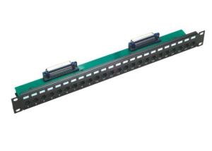 China Rj21 To Rj45 Patch Panel 24 Port Cat5E 50 Micro For Networking / Cabling wholesale