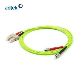OM5 Multimode Duplex Fiber Optic Cable SC/UPC  to ST/UPC Connector Patch Cord