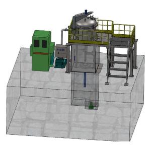 Alloy Metal Sintering Furnace , Vacuum Directional Solidification Furnace