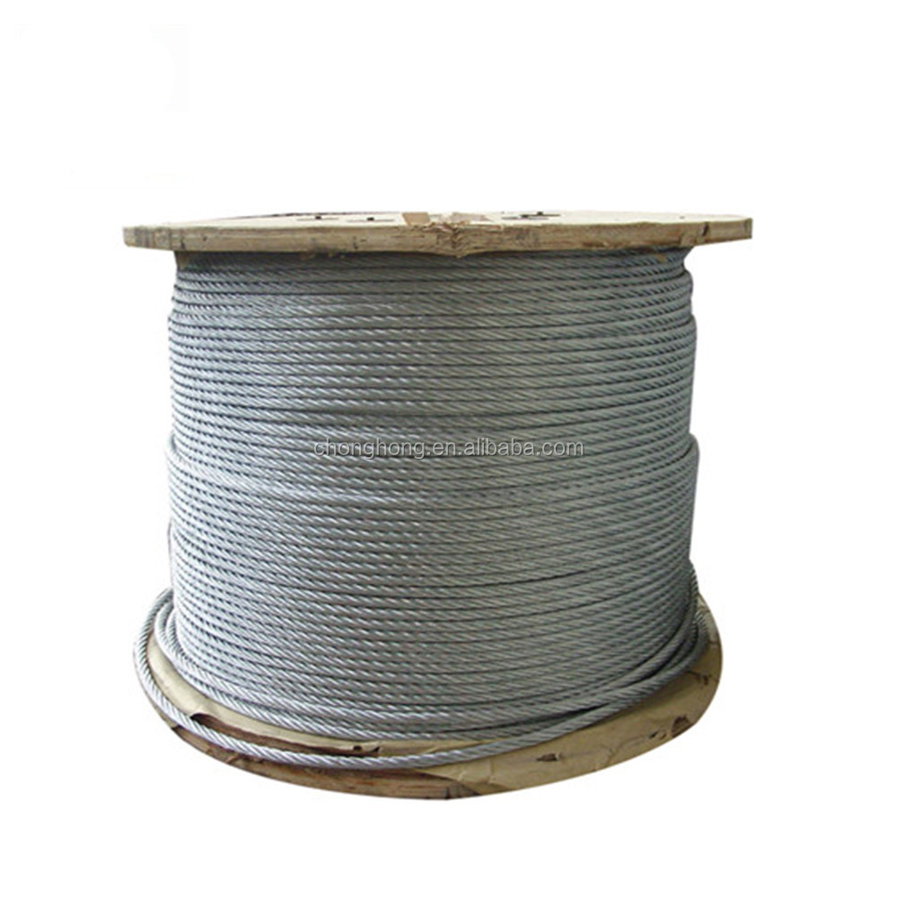 12mm 6x12 7FC Galvanized Steel Wire Rope for Crane and Lifting Equipment Tolerance ±1% OEM Corrosion Resistant