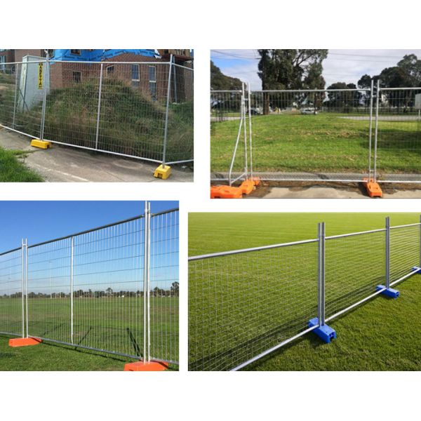 Outdoor No Dig Decorative Removable Construction Site Temporary Fence Panels For Sale
