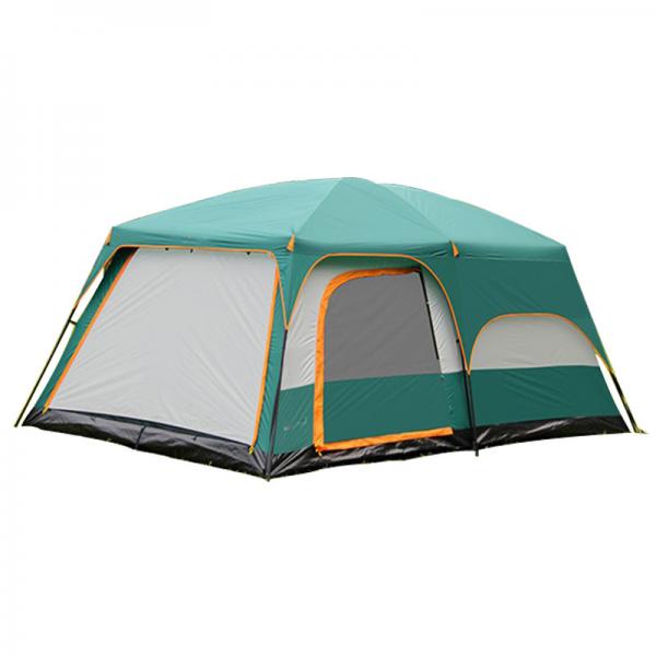 Quality 6 8 10 12 Person Rain Proof Tents , Two Bedrooms Outdoor Camping Tent for sale