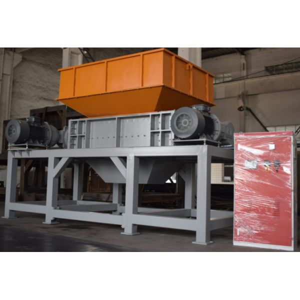 Double Shaft Scrap Metal Shredder PLC Control Metal Recycling Machine Double Shaft Scrap Metal Shredder
