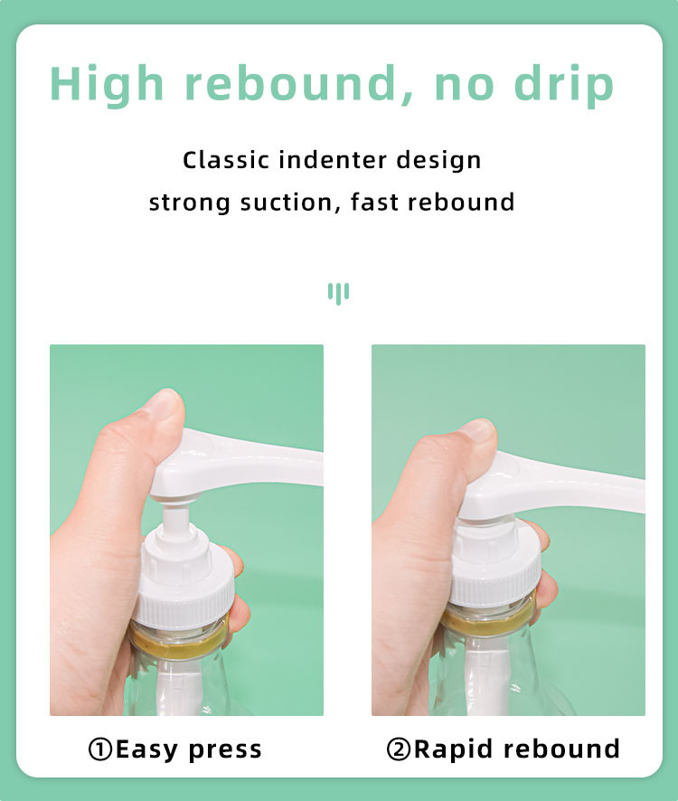 5/8/10ml Dosage Syrup Pump Dispenser With Long And Large Pump Nozzle