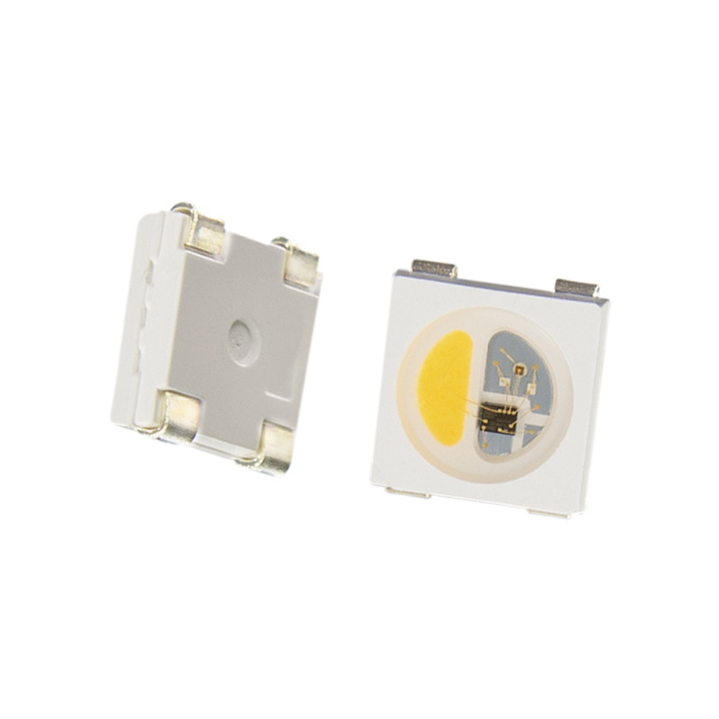 Individually addressable 5050 SMD RGBW built-in IC chip lighting source for DIY led products