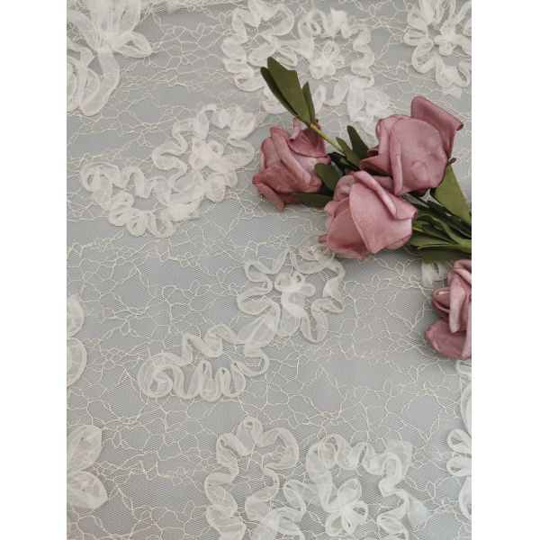 Corded Crochet Lace Fabric
