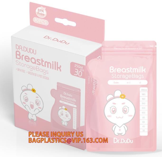 biodegradable eco-friendly FDA clear juice sealed drink pouches translucent reclosable hand held zipper plastic drinking