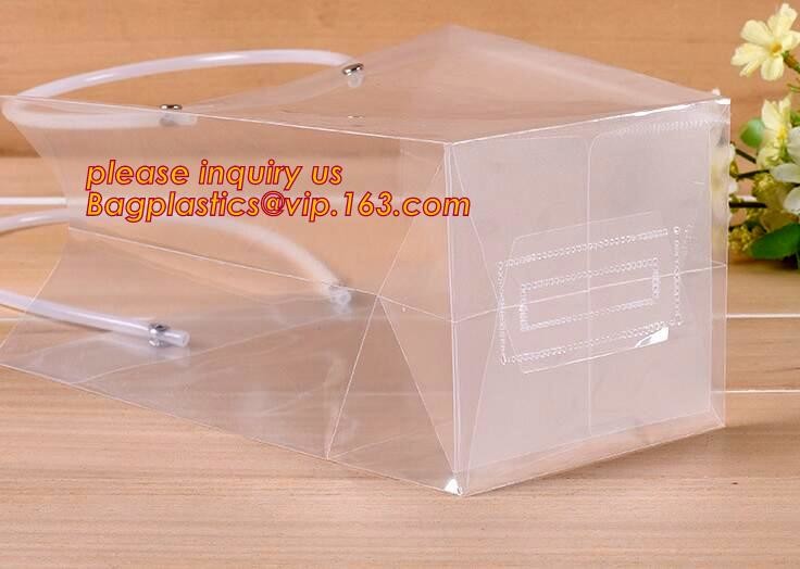 Promotional customized high quality soft loop plastic cloth bag,manufacturer custom soft loop handle polyethylene PE pla