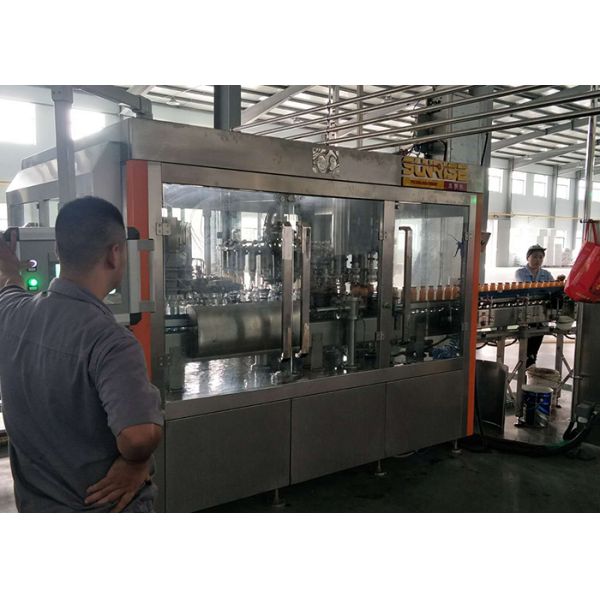 330ml Glass Bottle Filling Line 10000 Bottles / H