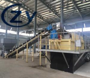 China Water Cassava Peeling Vegetable Washing Machine 18.5kw Rotary Drum Type wholesale