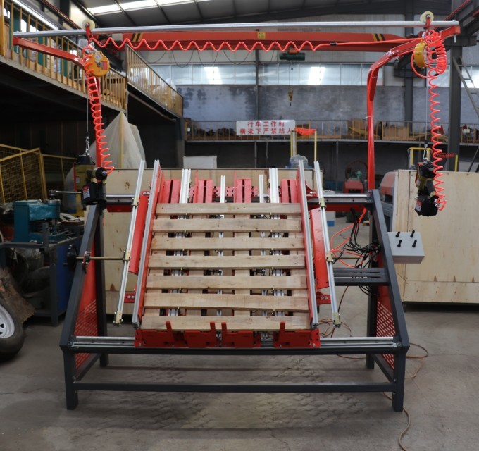 Automatic Wood Pallet Nailing Machine Pallet Maker Machine, Automatic pallet nailing machine with pneumatic operation