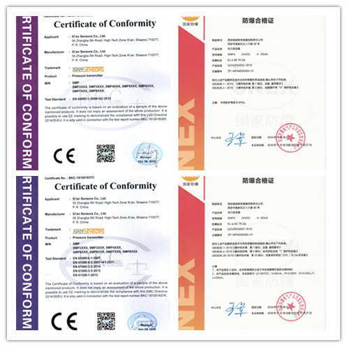 Small Size I2C Pressure Transducer Process Control Long Service Life