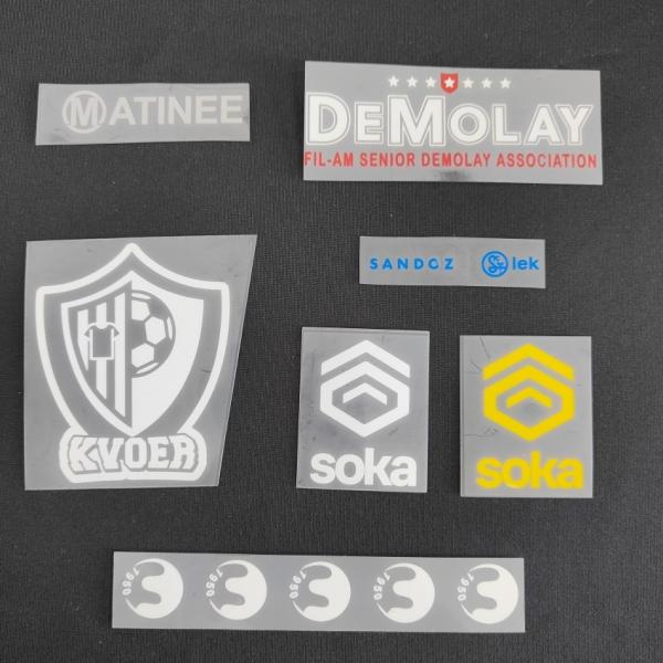 Quality Durable Flexible Silicone Heat Transfer Logo Heat Transfer Clothing Tags for sale