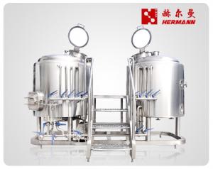 China Easy Using Stainless Steel Brewing Equipment 500L 2 Vessels With Full Service wholesale