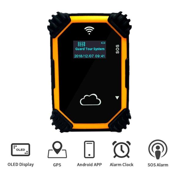 Quality Drop Resist Lithium Battery 3cm Guard Tour Monitoring System for sale