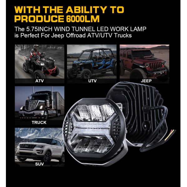 42W Off Road Work Light Suv Vehicle LED Work Lights For Truck