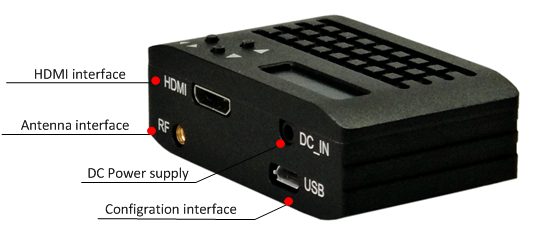 58g HN-510 AV Mini COFDM video transmitter application for UAV system
