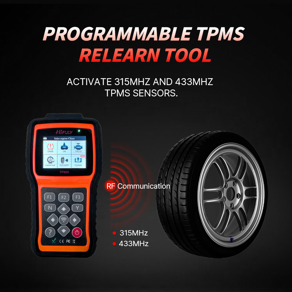 Universal TPMS Diagnostic Tool 315MHZ 433MHZ Sensor Convenient For Car