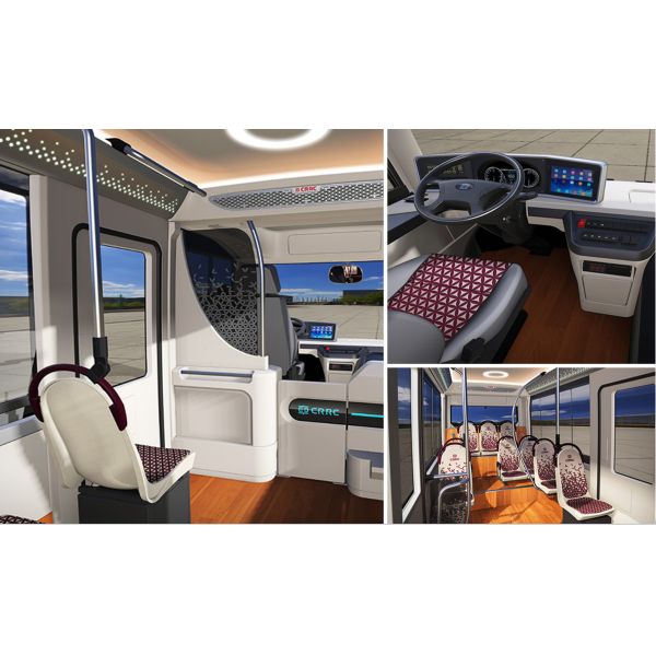 Multi-Protection Electric Bus TEG6530BEV Comfortable To Drive And Ride City Bus