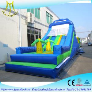 China Hansel hot children game equipment inflatable fun park with bouncer jumping slide wholesale