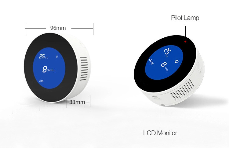APP Control Multi Gas Leak Detector Smart Natural Gas Detector FCC Approved