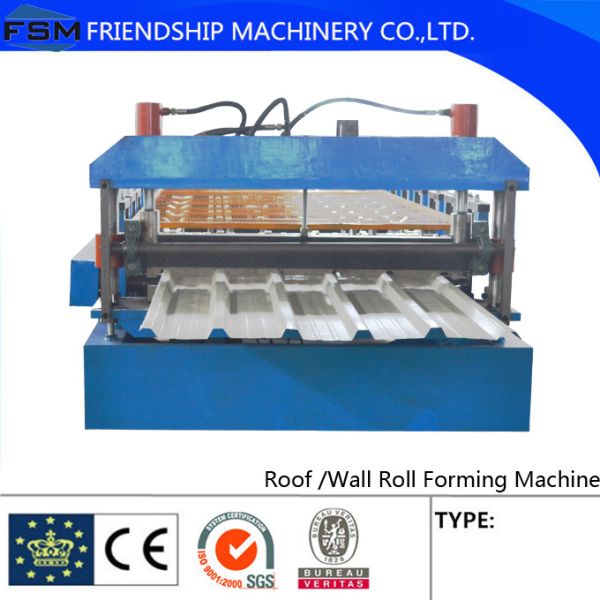 PLC Control Roll Forming Line, Automatic C Z Purlin Roll Forming Machine