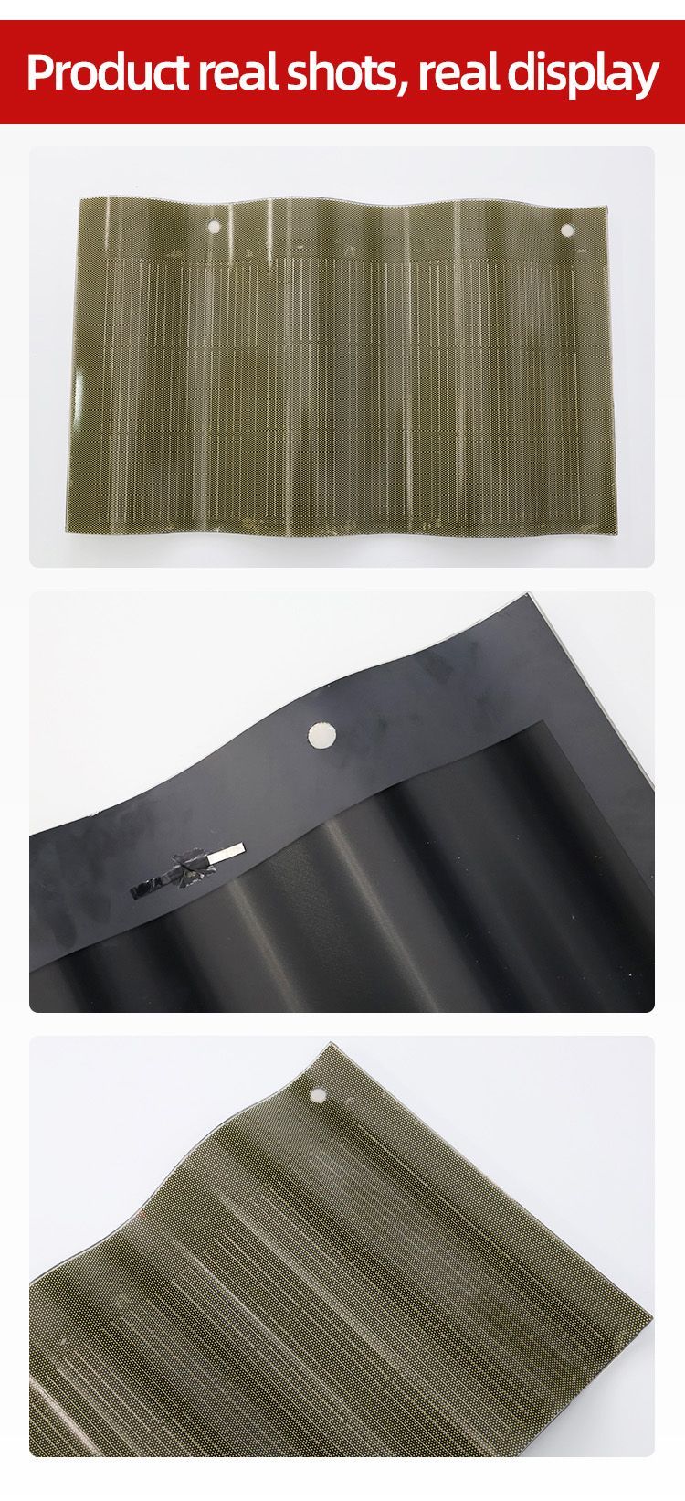 Curved Photovoltaic Solar Tiles for Modern Architectural Designs