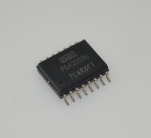 PGA205BU Programmable Gain Amplifier 1-1000x Gain Range 1MHz Bandwidth ±18V Supply 0.01% Gain Error DIP-16 -40°C to +85°C