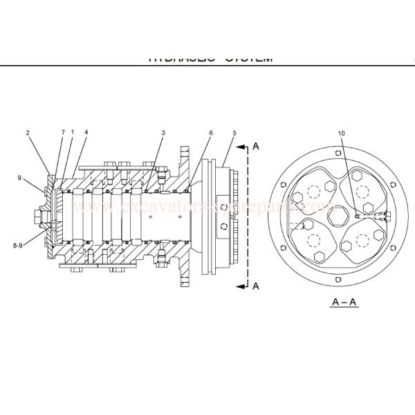 234-4440 2344440 Excavator Swivel Joint For Caterpillar CAT E320D E323D E324D E336D E340D