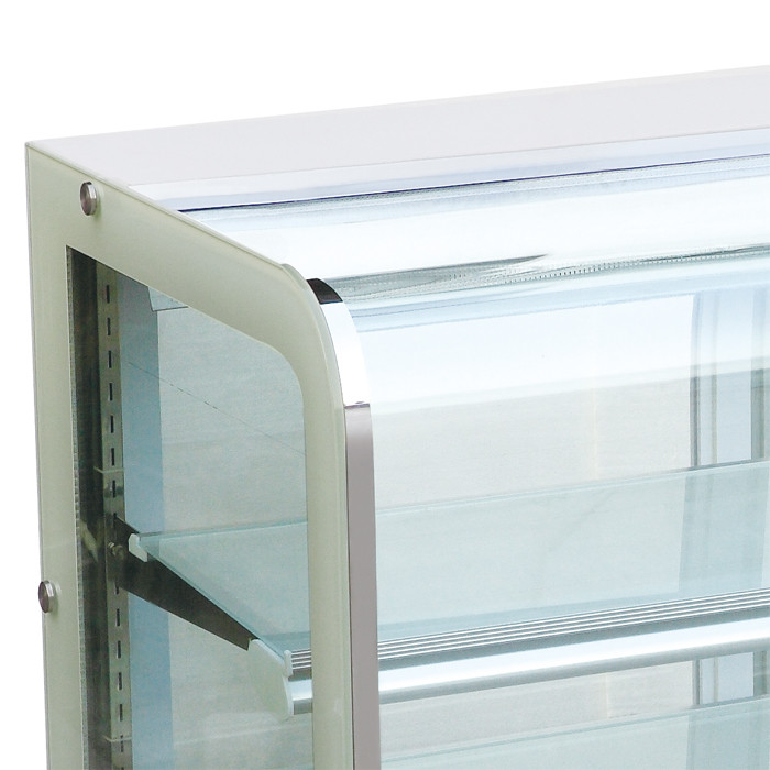 1.2m Square Angle Vertical Cake Display Refrigerator With Temperred Glass