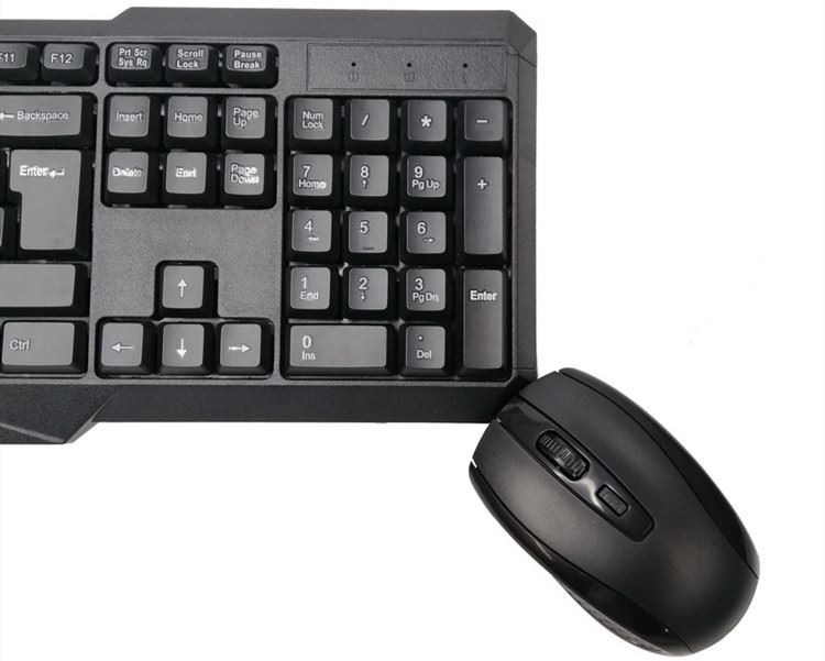 Wireless Keyboard Kit 2.4G USB Keyboard for Laptop or Computer - Full Size Keyboard with Numeric Keypad